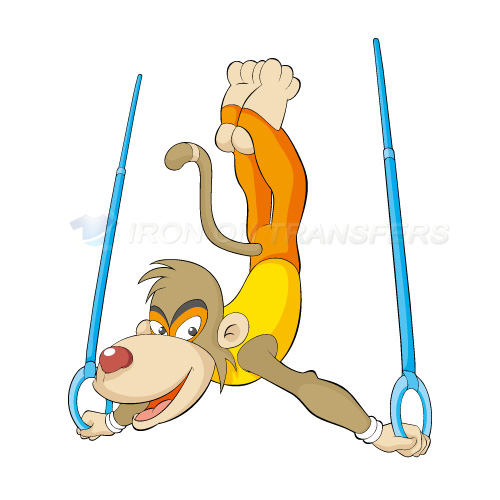 Monkey Iron-on Stickers (Heat Transfers)NO.8610